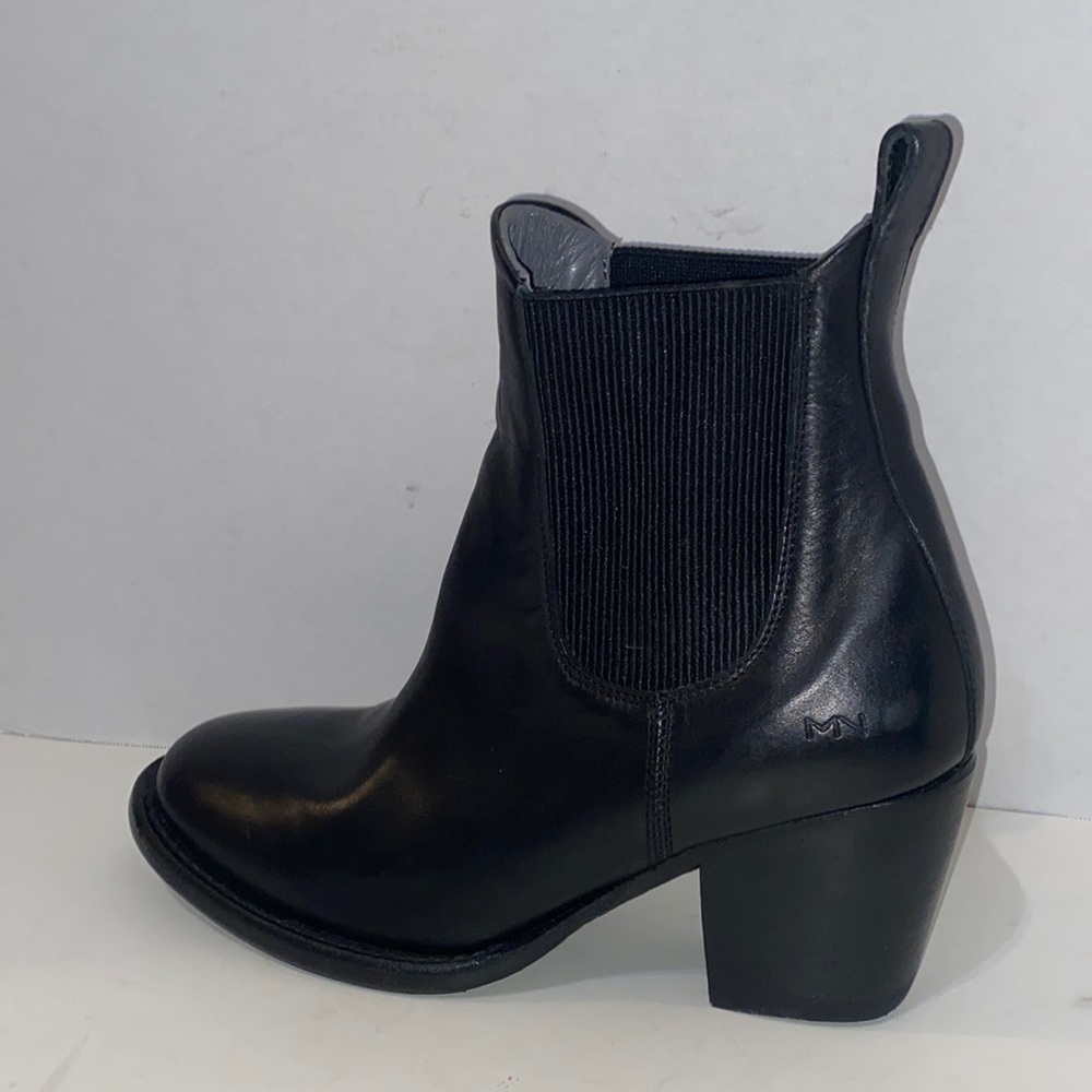 Mark Nason women’s heeled ankle leather boot